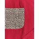 TABLIER FEMME ROUGE LEOPARD
