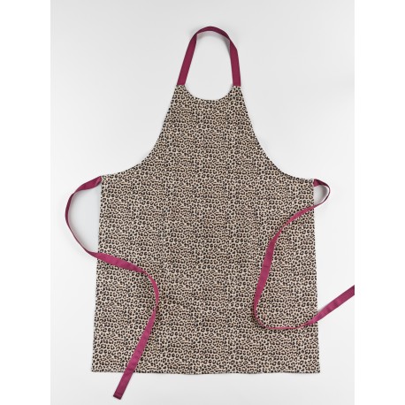 TABLIER FEMME LEOPARD PRUNE